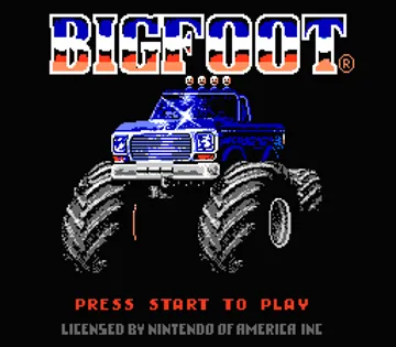 Bigfoot (Europe) screen shot title